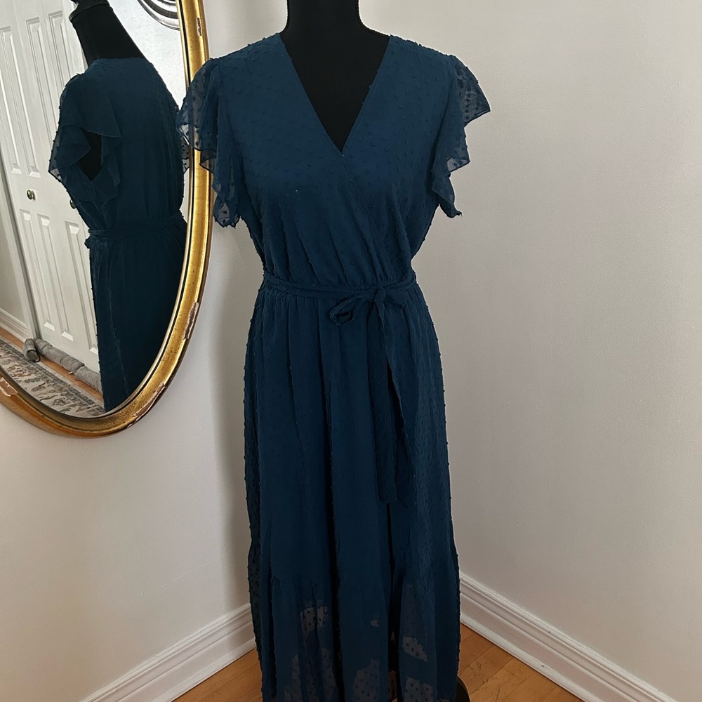 Elegant Blue Women's Dress